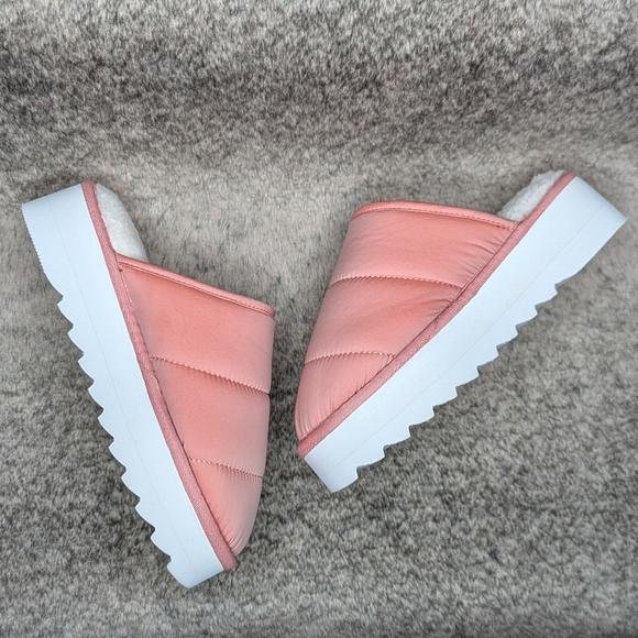 Anthropologie Maeve Puffy Platform Slippers Pink Women's Small 6-7 - Picture 9 of 11